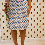 CLOAK & DAGGER MAUDE SILK PRINTED SKIRT