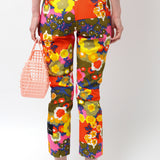VINTAGE 70s DEADSTOCK SNOB HILL FLORAL PANT