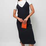 CLOAK & DAGGER BIAS SLIP MIDI DRESS
