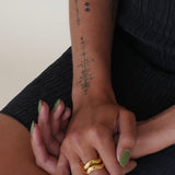 TOPANGA RING, 14K GOLD PLATED