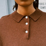 ROWAN KNIT POLO SWEATER