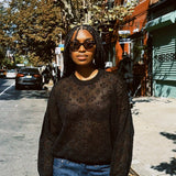 THE GREAT. CROCHET PULLOVER