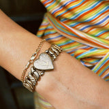 VINTAGE WWII INITIAL SWEETHEART BRACELET