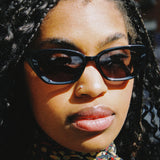 MIA CAT EYE SUNGLASSES, BLACK