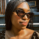 CADDIS NEPE SUNGLASSES, GLOSS BLACK