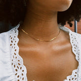 GOLD MICRO HERRINGBONE CHAIN