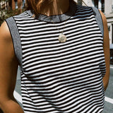 CÉLINE KNIT STRIPE VEST