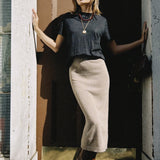 ARIA KNIT MIDI SKIRT