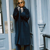 VINTAGE NAVY 100% CASHMERE COAT