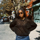 THE GREAT. CROCHET PULLOVER