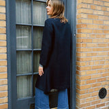 VINTAGE NAVY COLLARED COAT