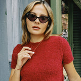 CARMEN SS TEXTURED SWEATER