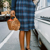 VINTAGE DARK BLUE AND GREEN KILT