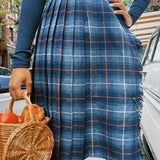 VINTAGE DARK BLUE AND GREEN KILT