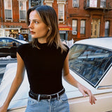 KRISTIN MOCK NECK BODYSUIT