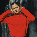 ROWAN KNIT POLO SWEATER