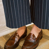 VINTAGE G.H. BASS MAROON LOAFERS, 7