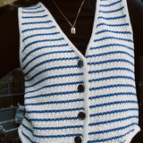 TESS KNIT STRIPE VEST