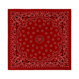 THE GREAT RED SILK BANDANA