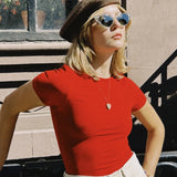 BORDEAUX RED T-SHIRT