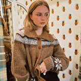 THE GREAT. NORDIC SCHOLAR CARDIGAN