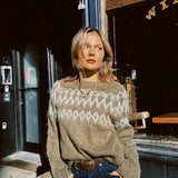 BILLIE FAIR ISLE BRUSHED SWEATER