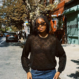 THE GREAT. CROCHET PULLOVER