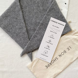 LE BON SHOPPE CASHMERE BANDANA HEATHER GREY