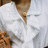VINTAGE RUFFLE FRONT EDWARDIAN BLOUSE