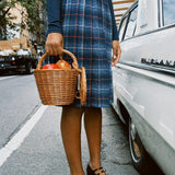 VINTAGE DARK BLUE AND GREEN KILT