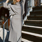 FARROW STRIPED MIDI SKIRT