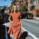 AMELIA GINGHAM MIDI DRESS