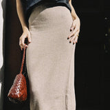 ARIA KNIT MIDI SKIRT