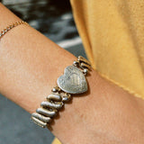 VINTAGE WWII FLOWER SWEETHEART BRACELET
