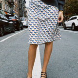 CLOAK & DAGGER MAUDE SILK PRINTED SKIRT
