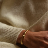 HALF ROPE BRASS CUFF