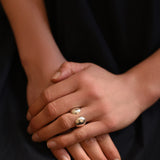 OPEN STERLING SILVER SIGNET RING