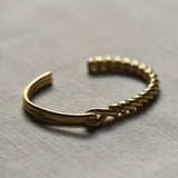 HALF ROPE BRASS CUFF