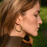 LARGE HAMMERED HOOPS