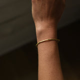 HAMMERED THIN BRASS CUFF