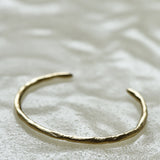 HAMMERED THICK BRASS CUFF