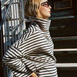 MIA STRIPED KNIT TURTLENECK