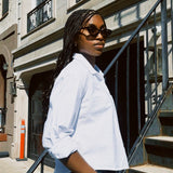 THE GREAT. CROPPED OXFORD SHIRT