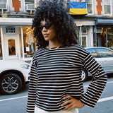 ANNA KARINA STRIPE BOATNECK TOP