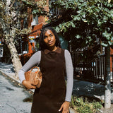 ROLLAS CORDUROY SHIFT DRESS