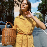 VINTAGE 70s BELTED PANT SET