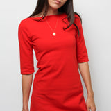 CLOAK & DAGGER SHORT SLEEVE BARDOT MINI DRESS
