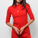CLOAK & DAGGER SHORT SLEEVE BARDOT MINI DRESS