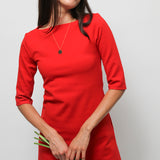 CLOAK & DAGGER SHORT SLEEVE BARDOT MINI DRESS