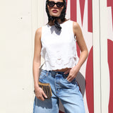 ROLLAS CAMILLE EMBROIDERED TOP
